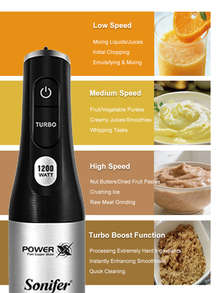 Hand Blender Sonifer SF-8184 1 - đánh giá và giá Meal Prep Smoothies