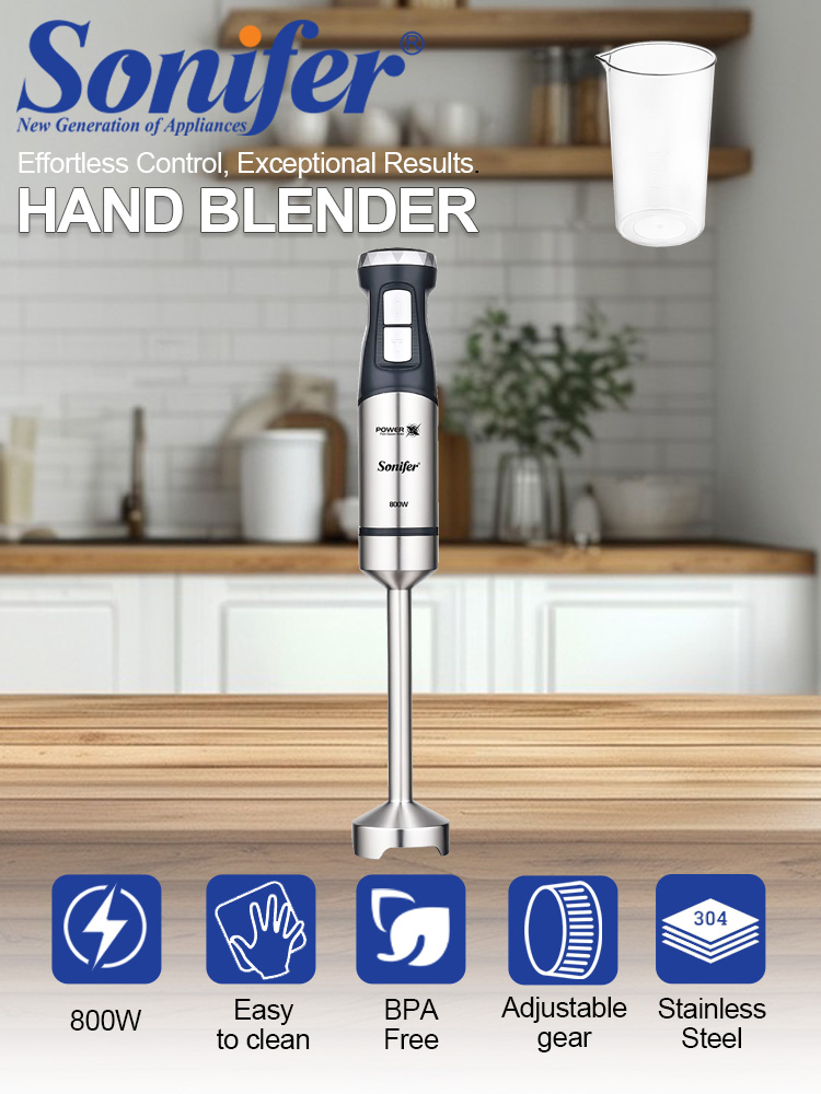Hand Blender Sonifer SF-8171S  - đánh giá và giá Meal Prep Smoothies