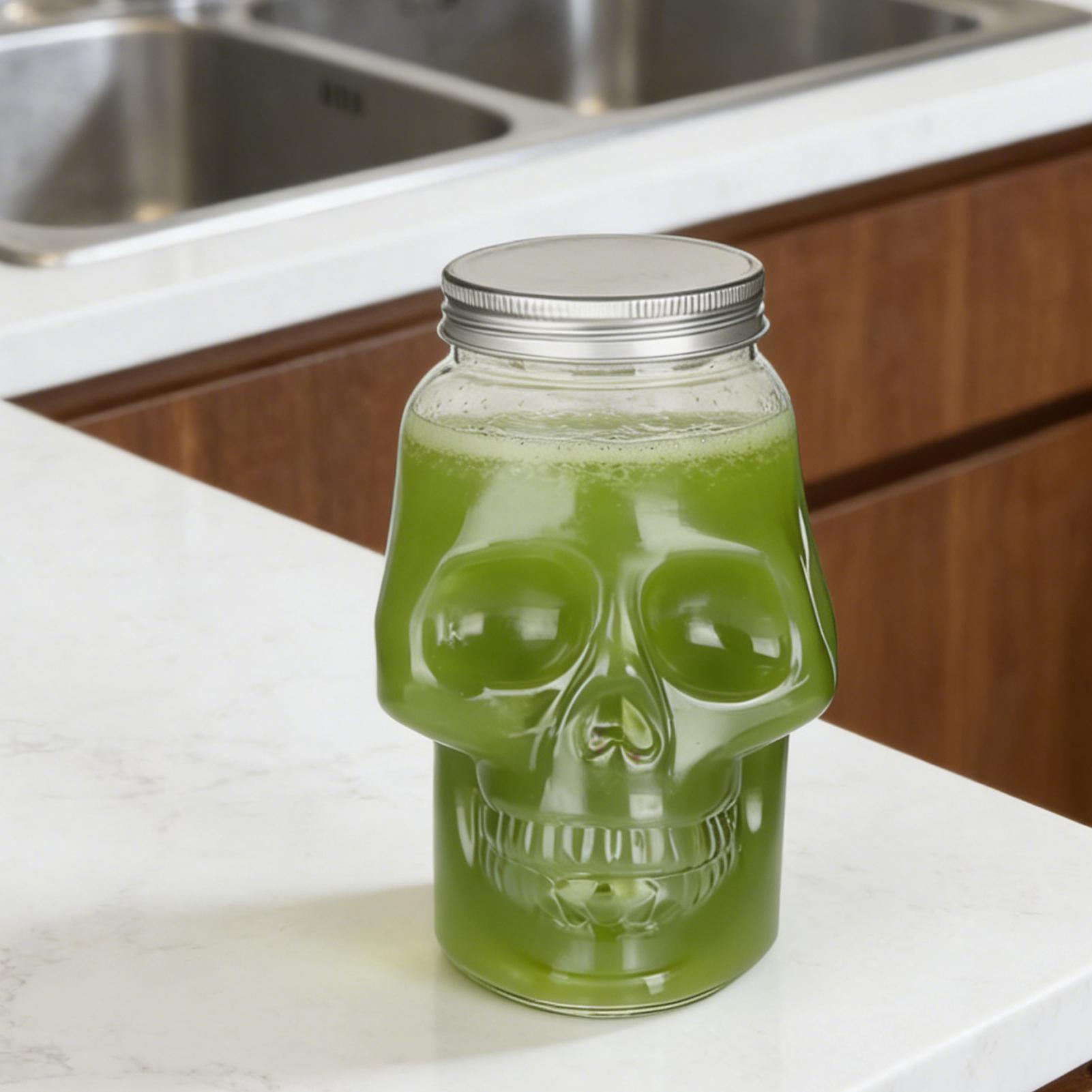 Transparent Skull Jars with Li - đánh giá và giá Meal Prep Day