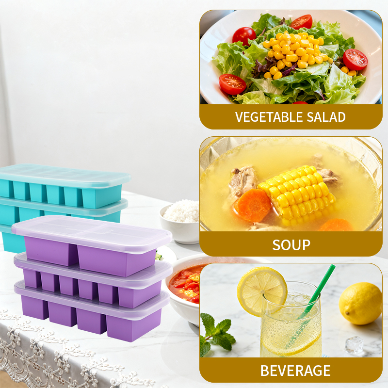 Silicone Freezer Trays with Li - đánh giá và giá Meal Prep Smoothies