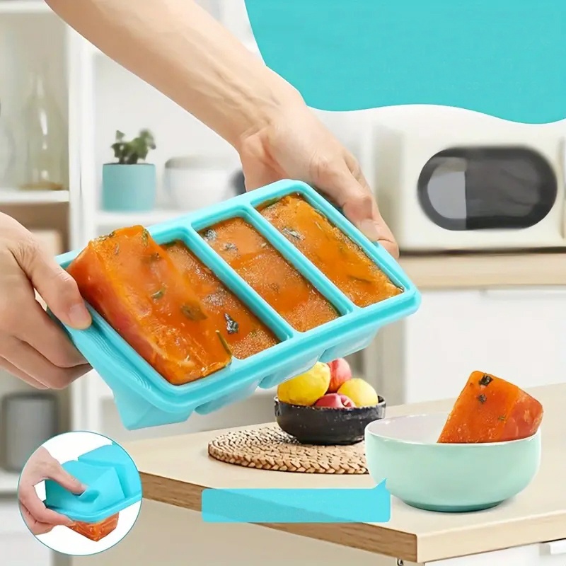 Silicone Freezer Trays with Li - đánh giá và giá Meal Prep Smoothies
