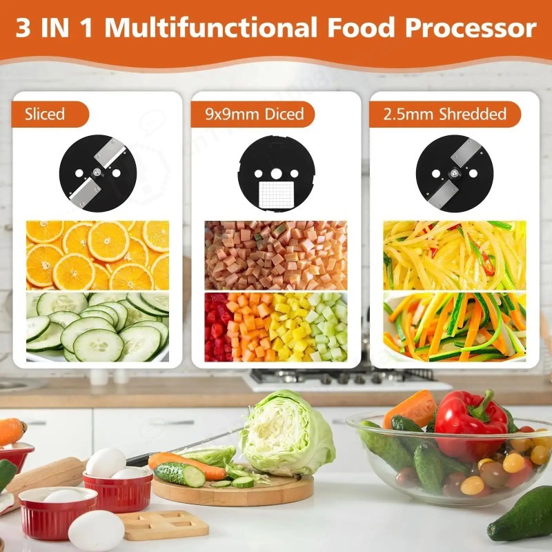 3-in-1 Auto Vegetable Chopper- - đánh giá và giá Meal Prep Zucchini