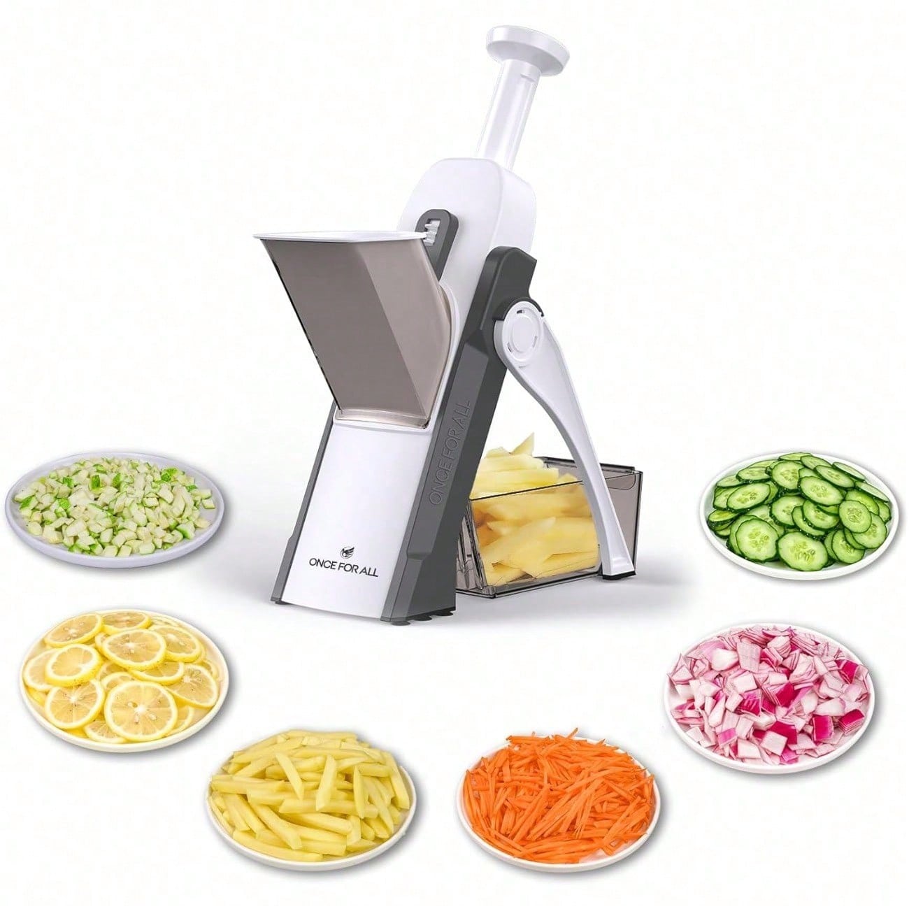 Safe Mandoline Slicer 5 in 1 V - đánh giá và giá Meal Prep With Potatoes