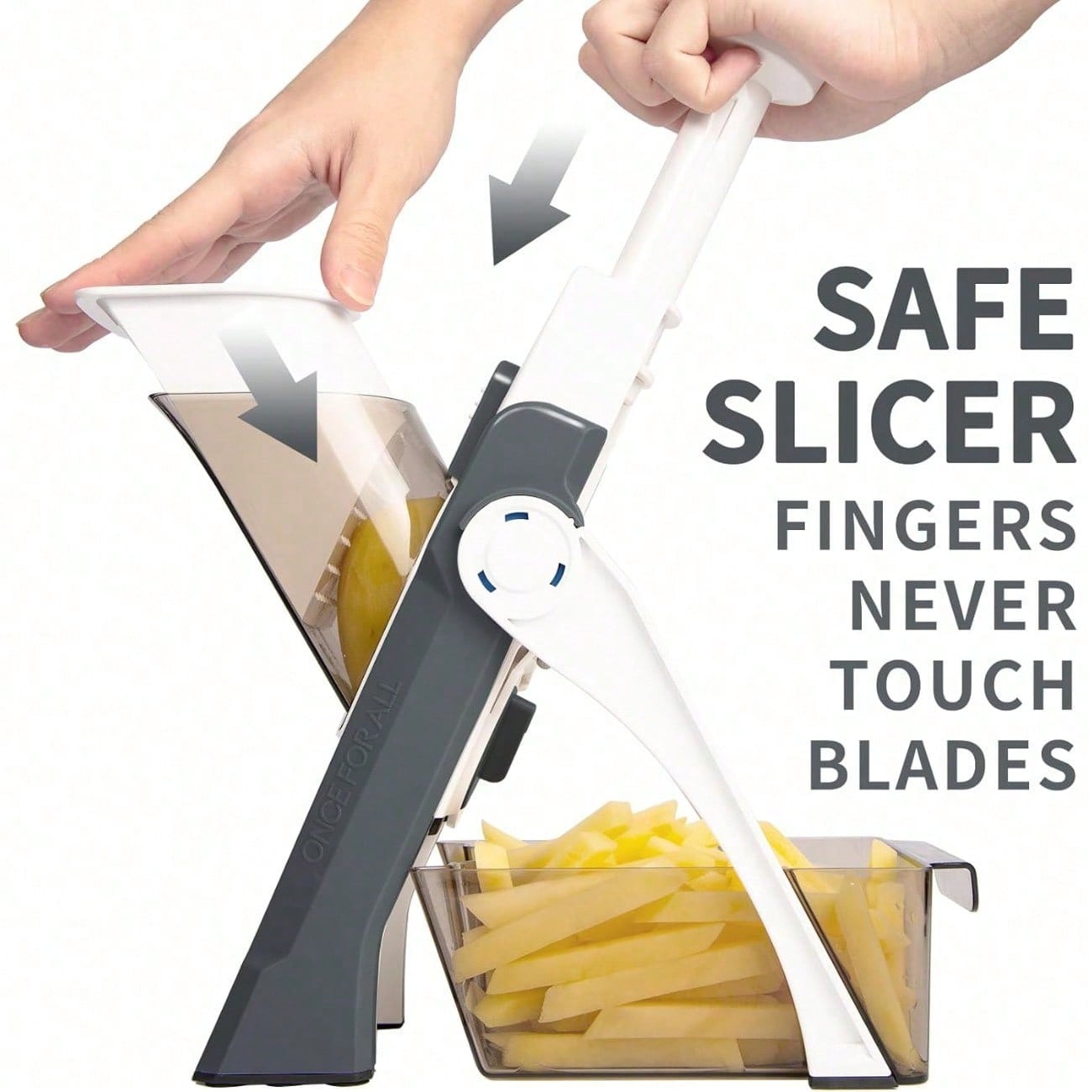 Safe Mandoline Slicer 5 in 1 V - đánh giá và giá Meal Prep With Potatoes